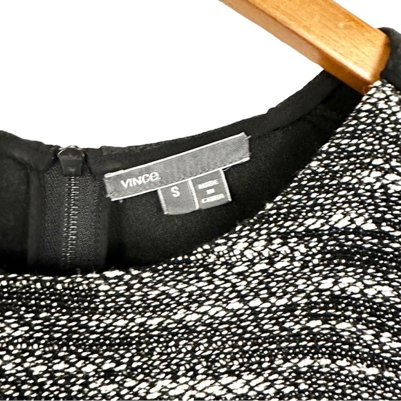 VINCE Boxy Textured Tweed & Wool Contrast Shirt - Picture 11 of 13